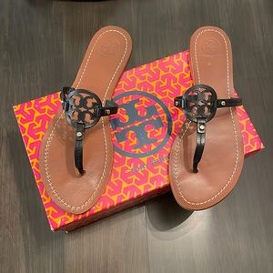 Tory Burch Mini Miller Sandals in black